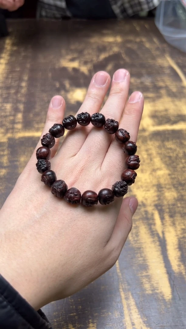 手串/手链黄花梨/降香黄檀海黄（十八罗汉）1.2  紫油梨沉水