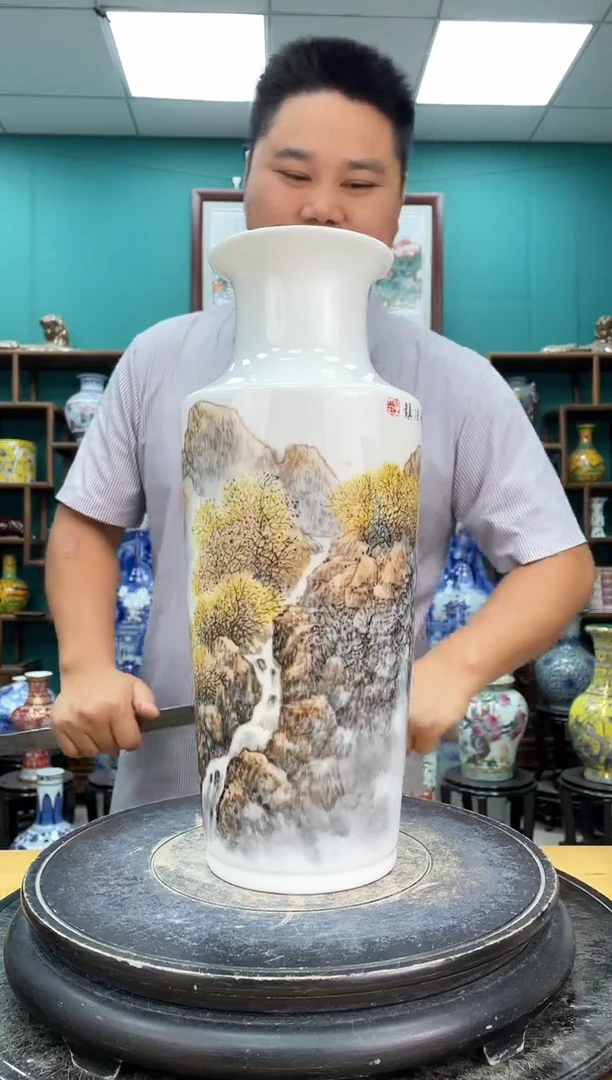 摆件303山水陶瓷摆件