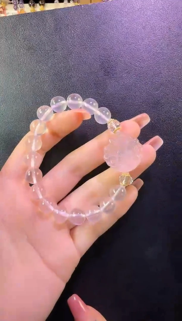 【闪购商品】水晶手链未镶嵌粉星光