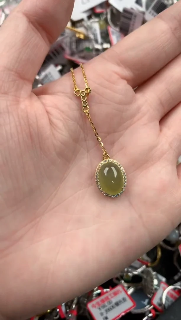 银S925镶嵌戒指翡翠444   6