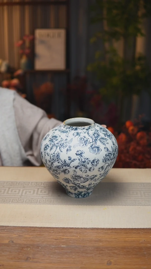 异形花器花影月清月亮罐