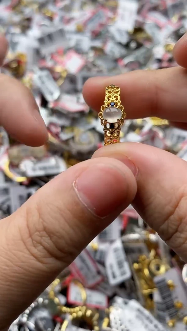 【闪购商品】翡翠戒指银S925镶嵌22222---2