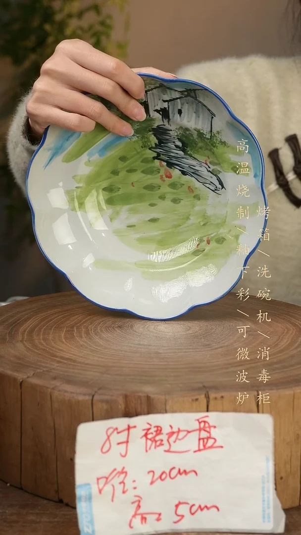 碗瓷景德镇手工手绘高温瓷釉下彩