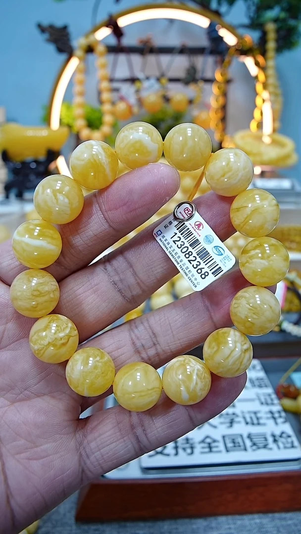 【闪购商品】蜜蜡手串未镶嵌14.8******