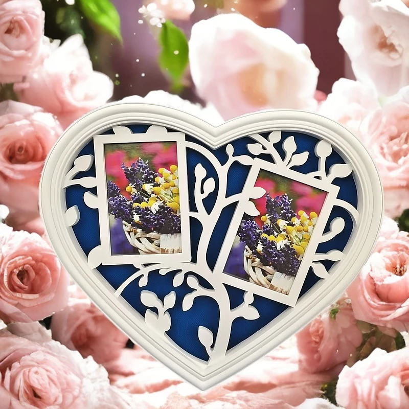 【新疆包邮】跨境相框一件代发欧式照片墙创意组合连体心形相框