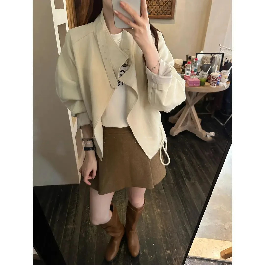韩系ins风高级设计感夹克上衣女2025年秋季新款时尚御姐长袖外套