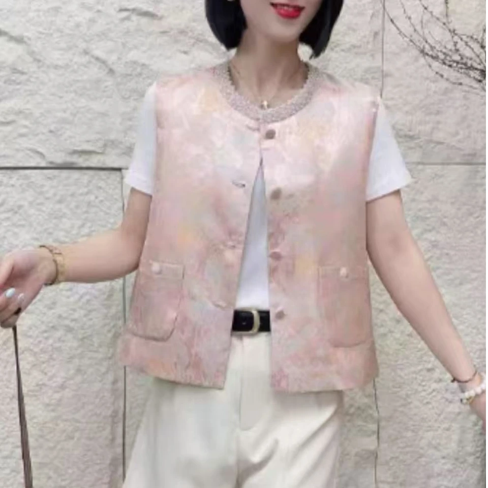 奢华优雅重工新中式马甲