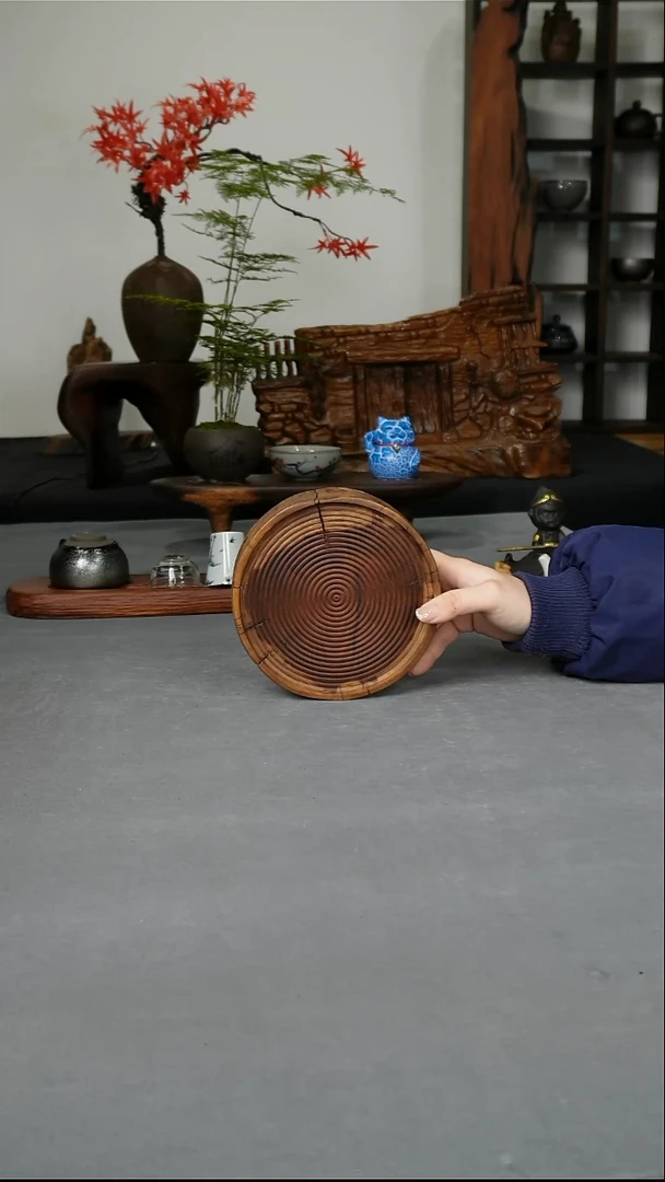 枣木侘寂风星空壶承16-16-5