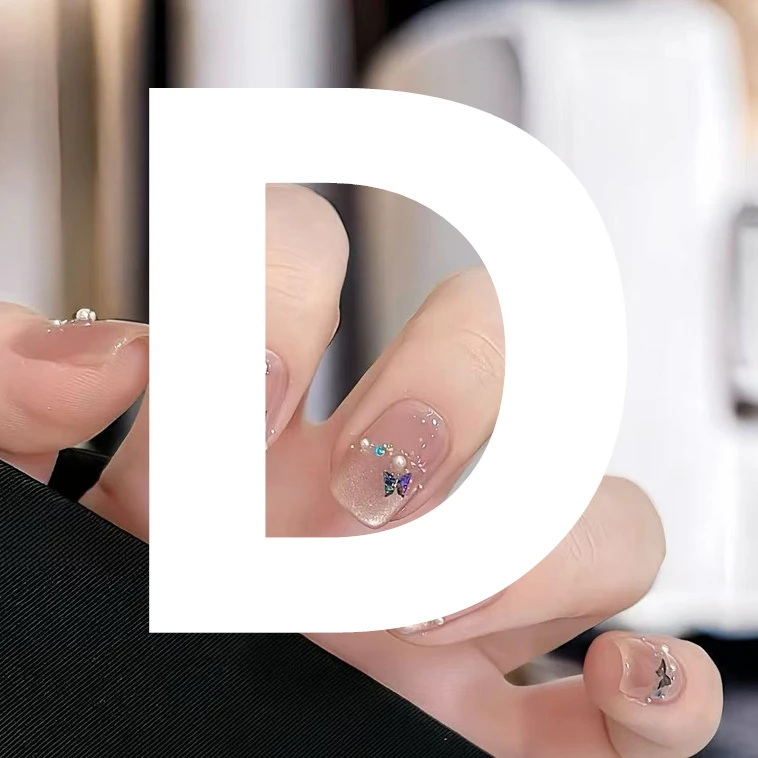 【D501-D607款】显白气质手工穿戴甲短款小花花光疗美甲贴片