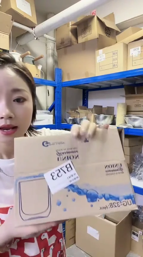 瓷片进口家用百货六只装杯子B753