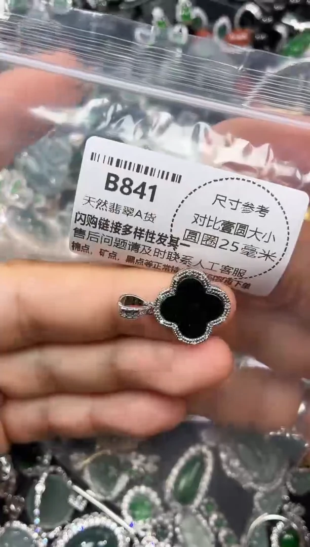 颈饰未镶嵌翡翠B841吊坠