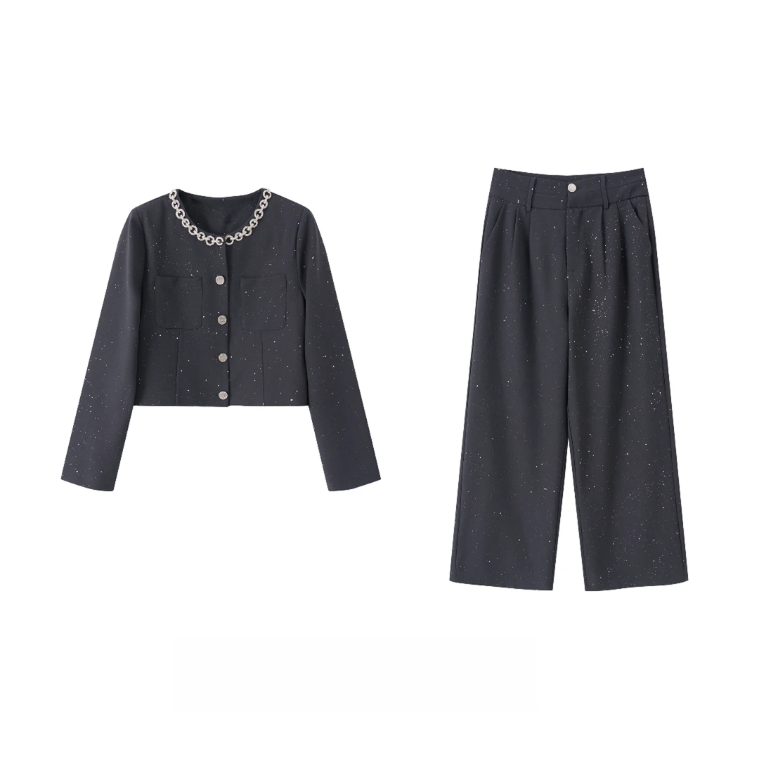 【四季青丁玲轻奢】2025秋季新款女生设计师款套装 DLCP000LT279