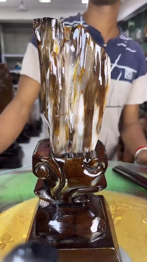 硅化玉珠宝奇石未镶嵌缅甸天然树化玉摆件