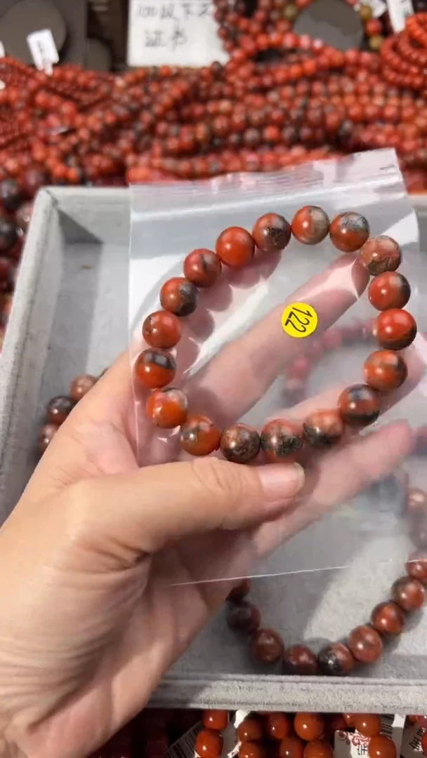 南红玛瑙手串未镶嵌11+