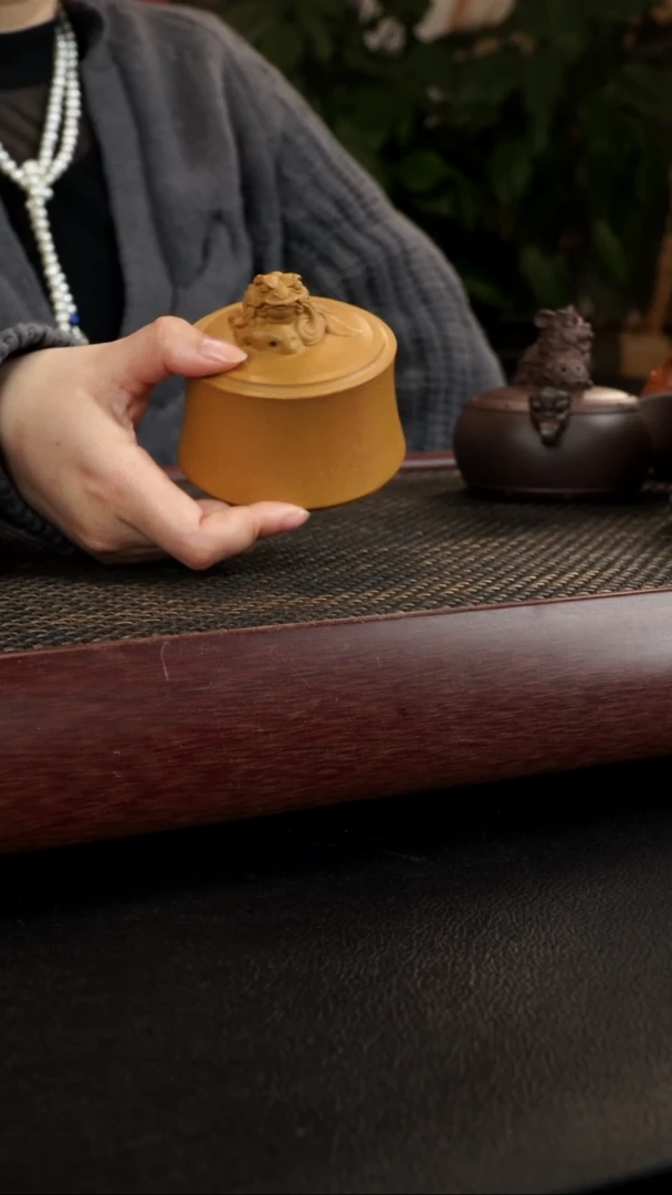 【闪购商品】紫砂茶壶金蟾茶叶罐