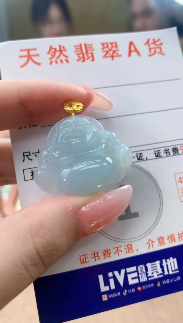 颈饰未镶嵌翡翠天然A货翡翠挂件