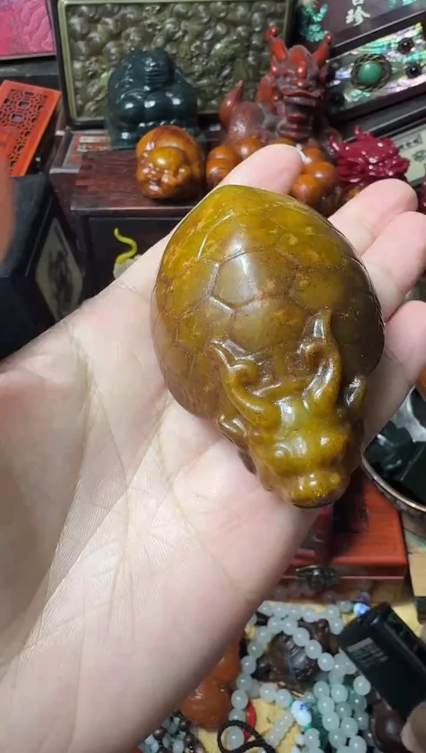 未镶嵌和田玉（翠青玉）摆件主播推荐：一物一拍，讲解为准！