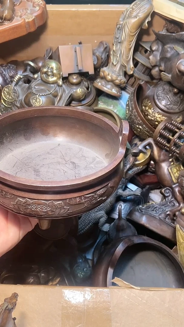 【闪购商品】18铜器客户铜炉铜器摆件