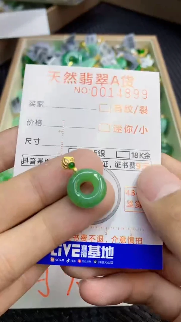 翡翠未镶嵌颈饰             1