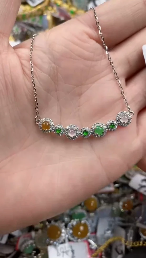 银S925镶嵌戒指翡翠101010----4