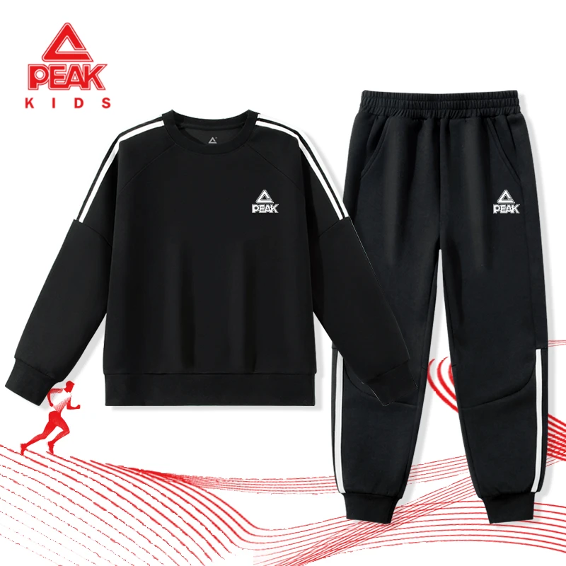 匹克童装男童套装春秋款2025新款儿童秋季运动卫衣大童秋装两件套