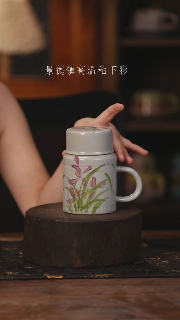 陶瓷景德镇高温釉下手绘陶瓷291