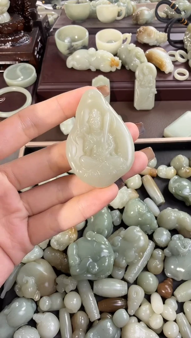 吊坠(不含链)未镶嵌和田玉牵*11