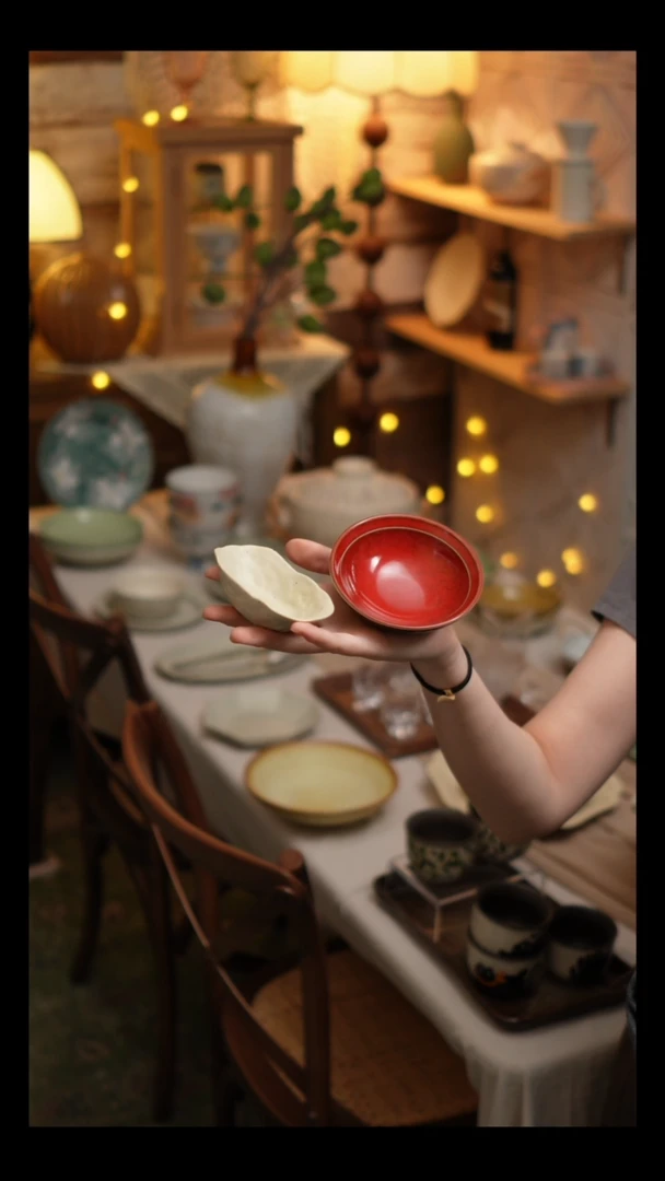 瓷片雾里工作室 味碟2个