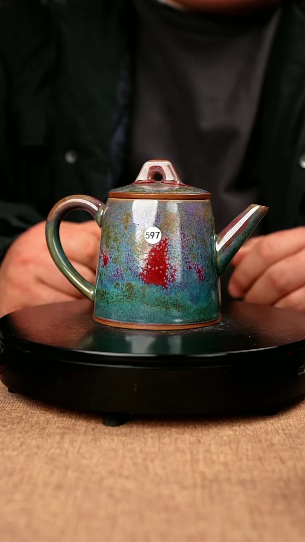 【闪购商品】597#省工一级品原矿钧瓷炉钧釉一统江山