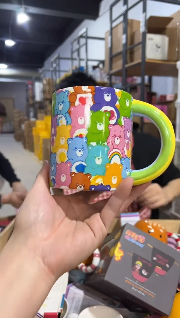 【闪购商品】杯七彩彩虹熊水杯