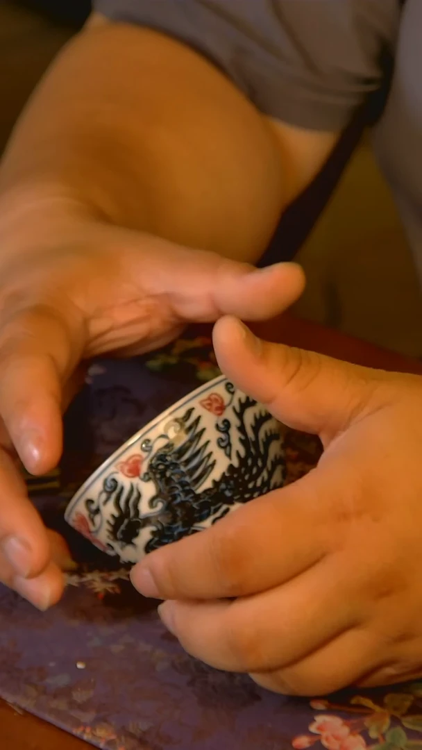 杯手工手绘杯杯很美丽