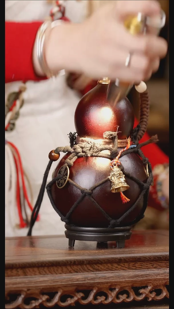 116号精品天然大漆酒葫芦一物一拍~