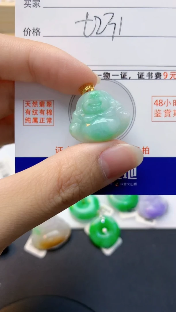 颈饰未镶嵌翡翠天然缅甸A货翡翠