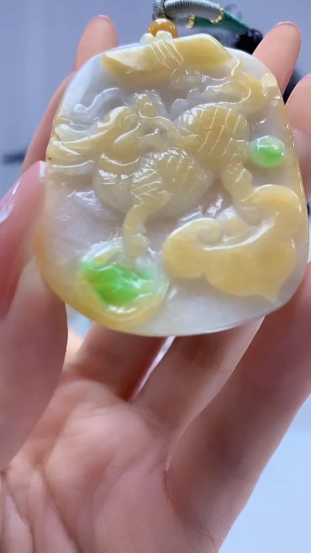 【闪购商品】定制翡翠未镶嵌4688DD-毛货挂件154