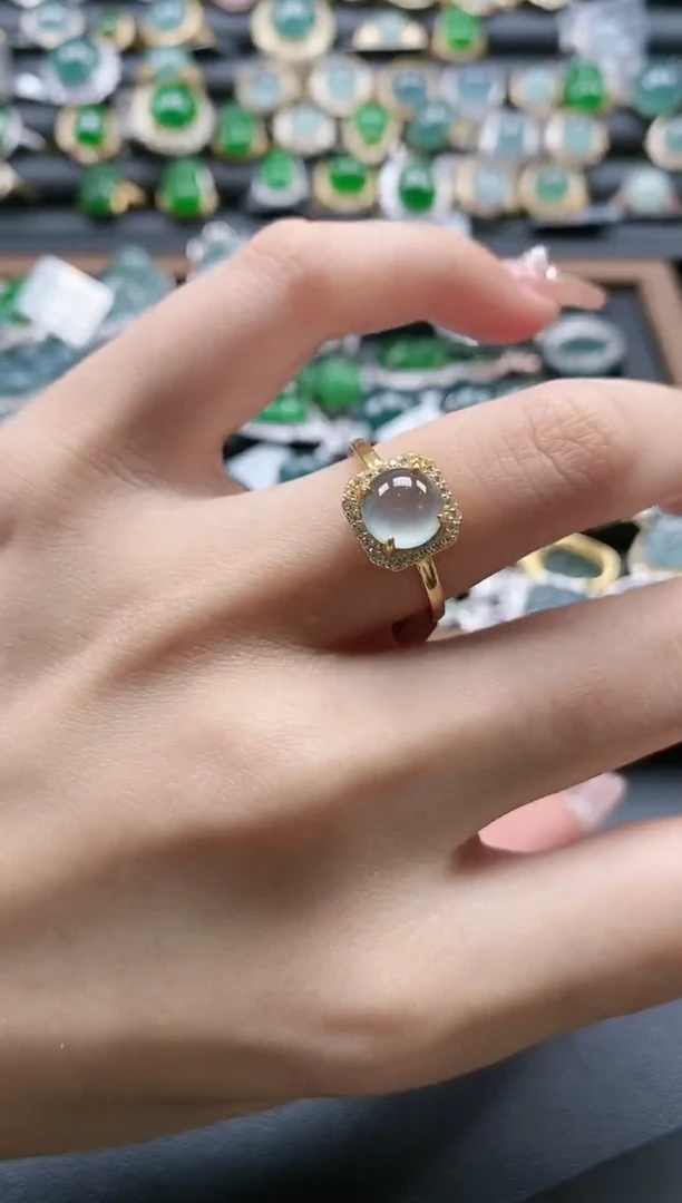 【闪购商品】翡翠戒指银S925镶嵌51511