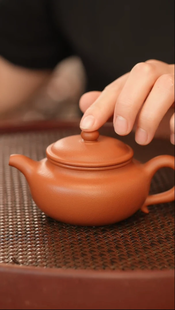 茶壶紫砂全手 大红袍 仿古 160cc