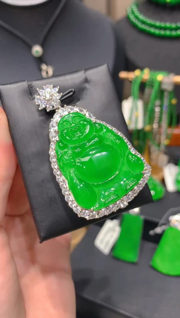 颈饰银S925镶嵌翡翠43一季