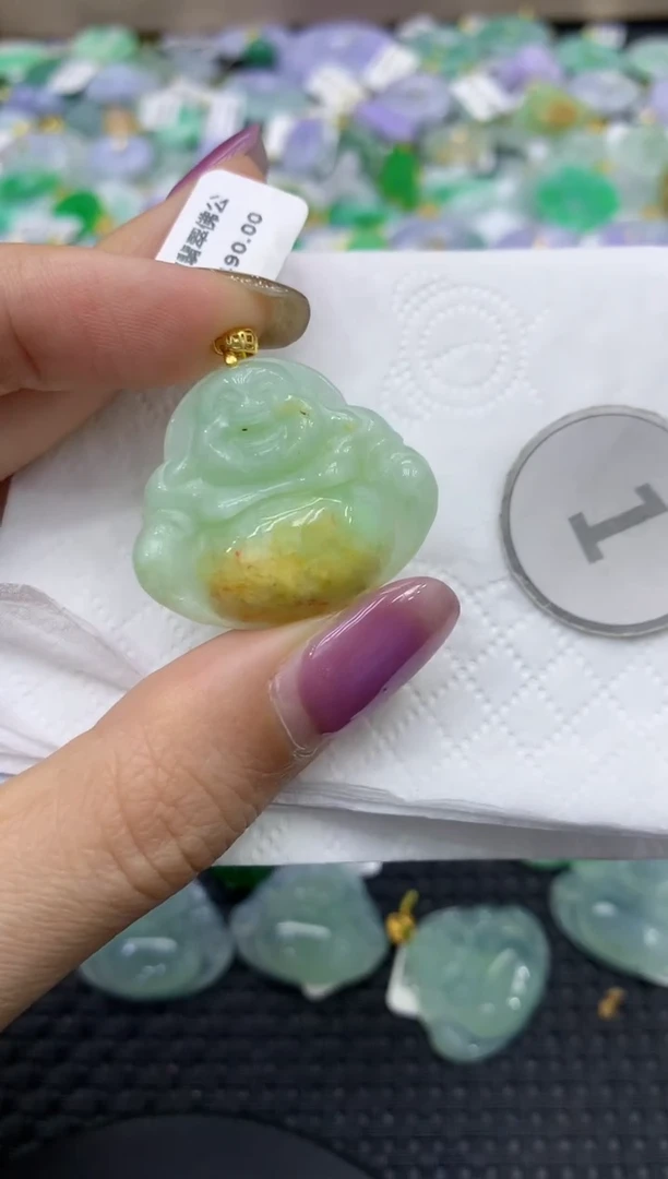 颈饰未镶嵌翡翠天然缅甸翡翠A货