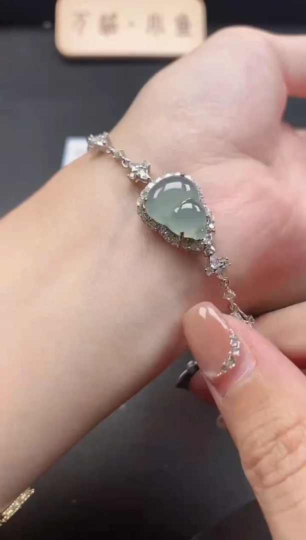 银S925镶嵌戒指翡翠51151