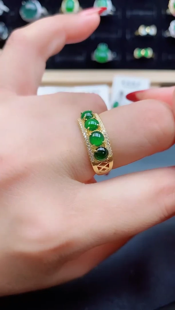 【闪购商品】翡翠戒指银S925镶嵌1212