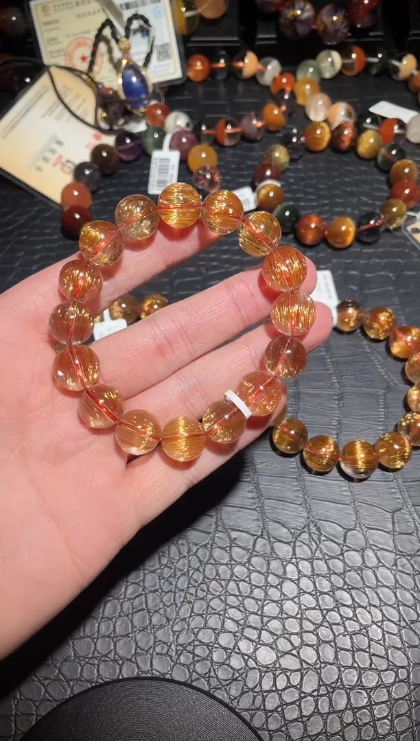 【闪购商品】水晶手链未镶嵌单圈发晶A13