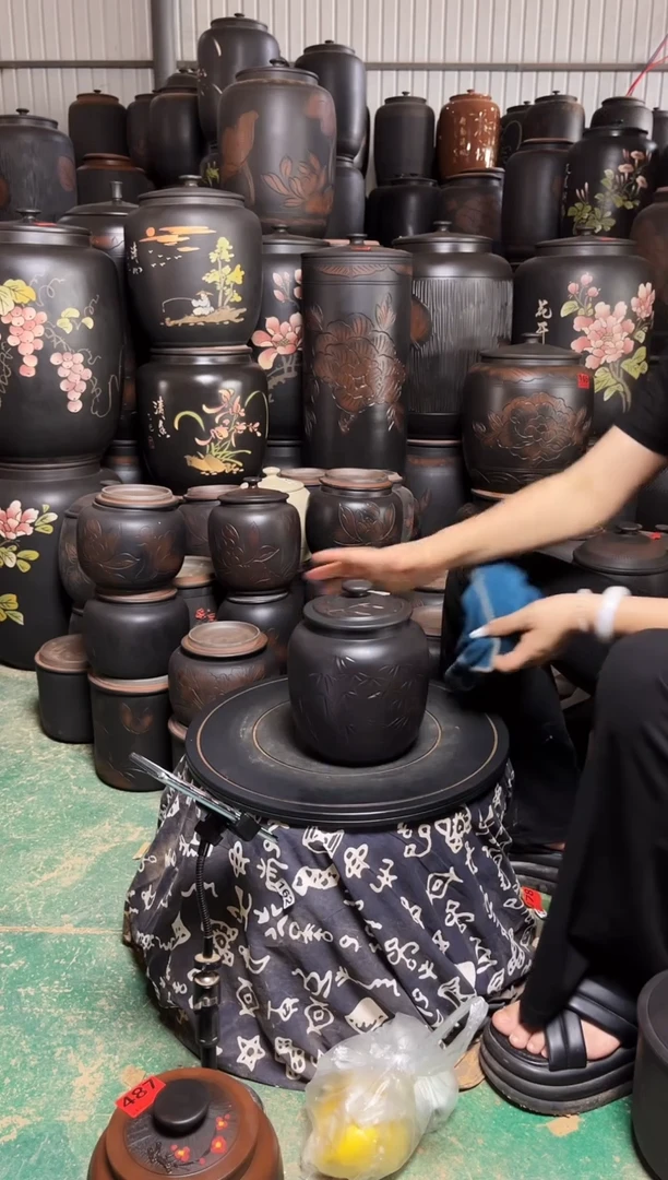 罐瑕疵茶叶罐 冬瓜竹子 707