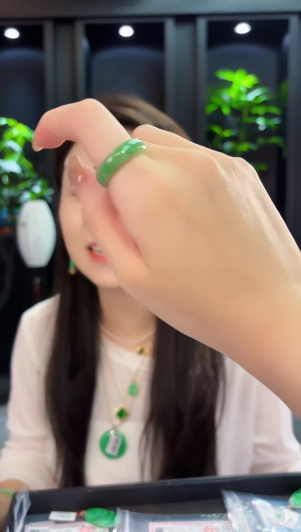 翡翠戒圈未镶嵌 缅料A货/支持复检/一件