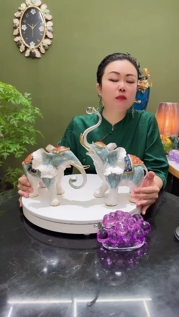 合金珐琅彩 大象