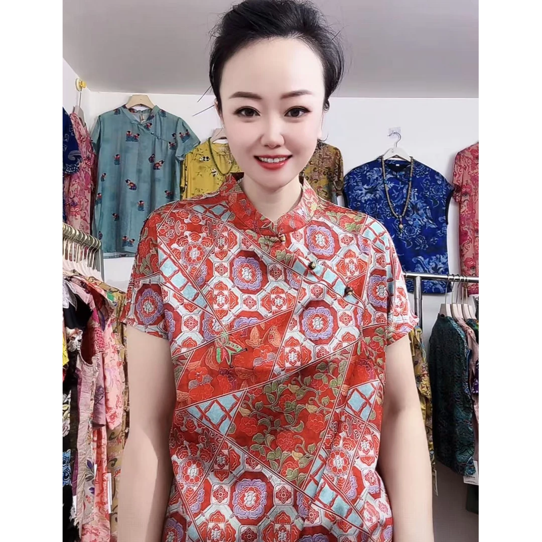 526款时尚气质夏季新中式上衣