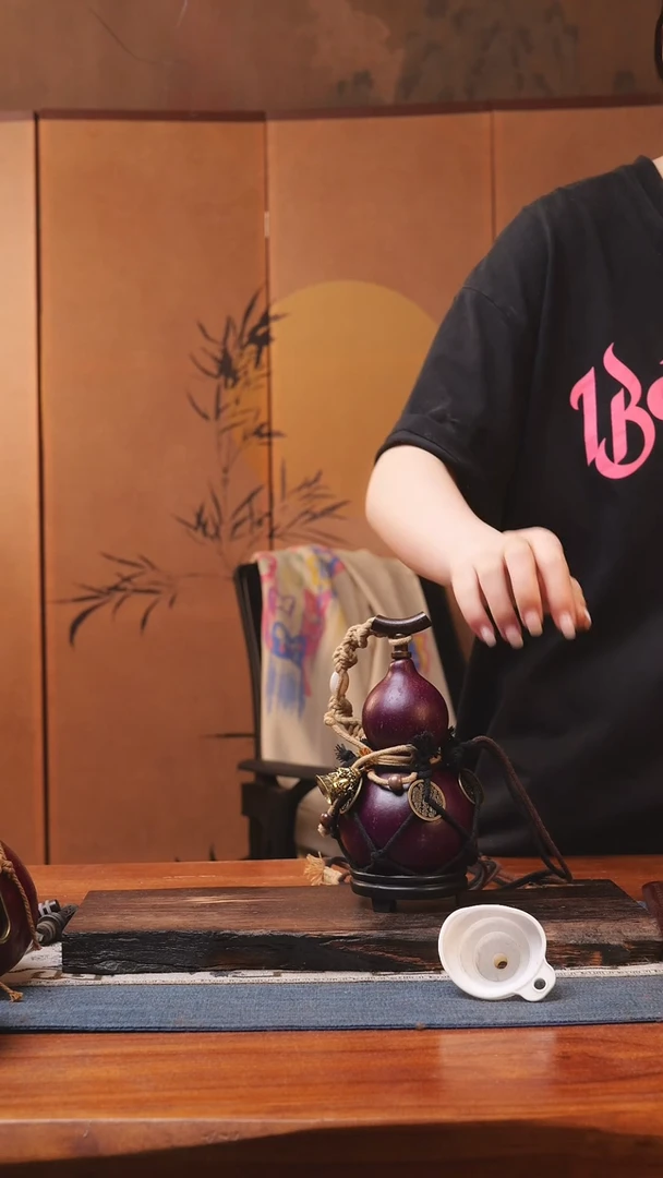 1852号精品大漆葫芦防腐防渗装水茶酒