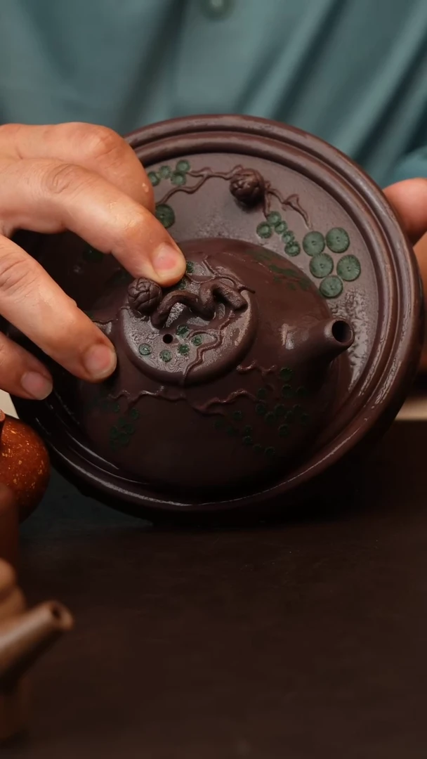 茶壶紫砂原矿紫砂石瓢套组