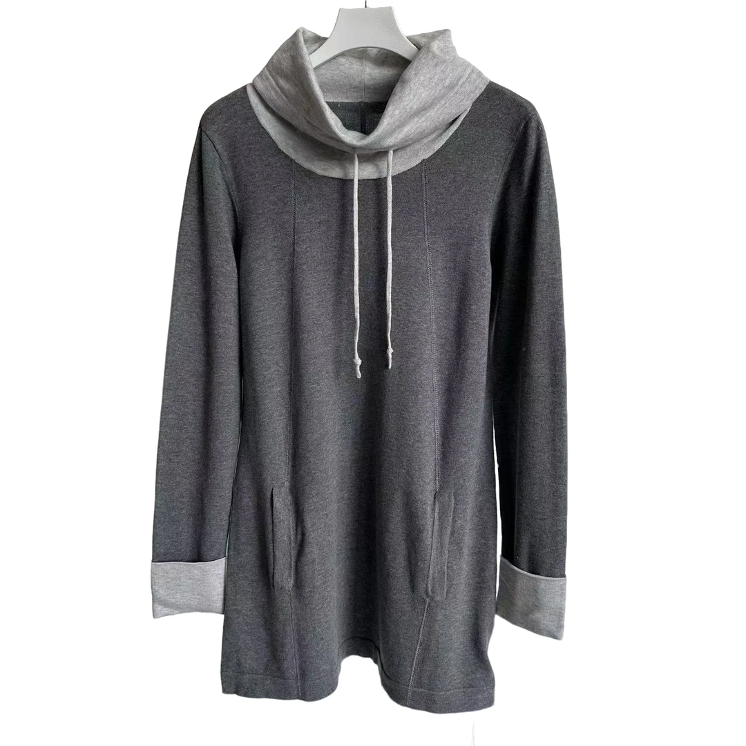 125简约欧美风高领套头针织衫