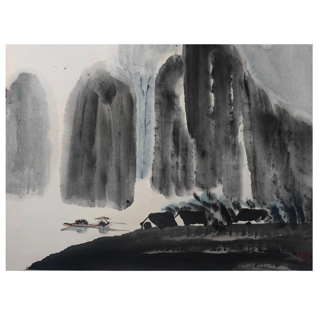 LOT.31 《山水》52*64cm 纸本设色立轴