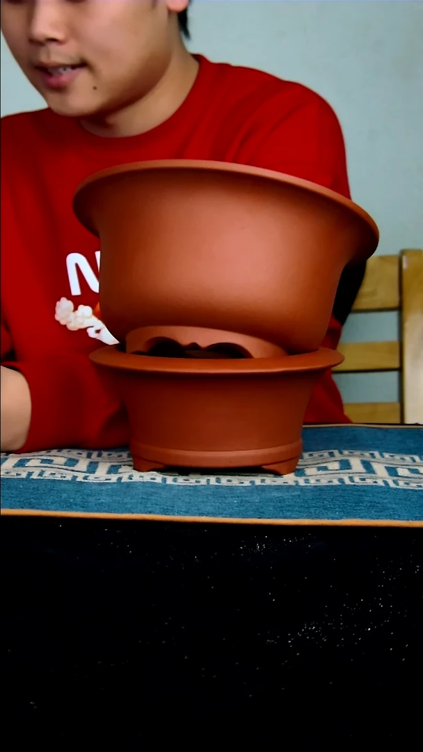 【闪购商品】紫砂花盆18.5*9.5  加 14*7内径尺寸